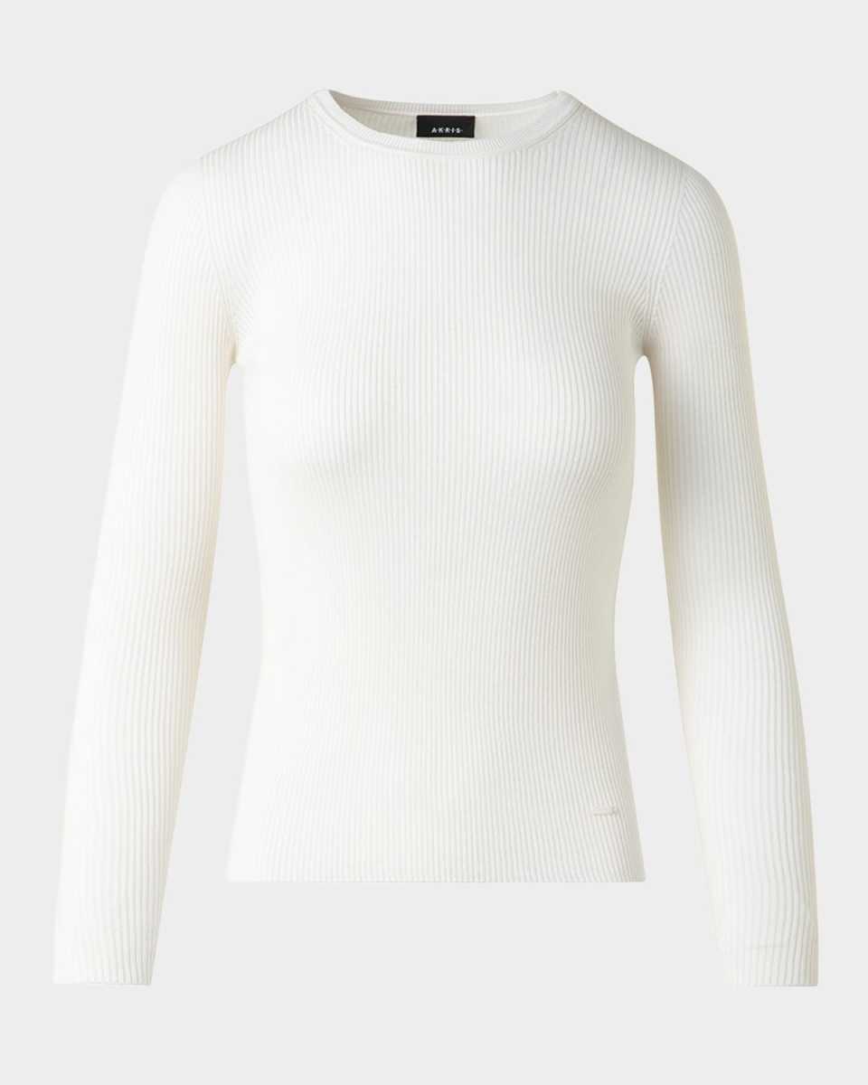 Fitted Rib-Knit Sweater